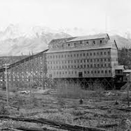 Tipple Building from Mining Ghost Town of Bankhead, Alberta